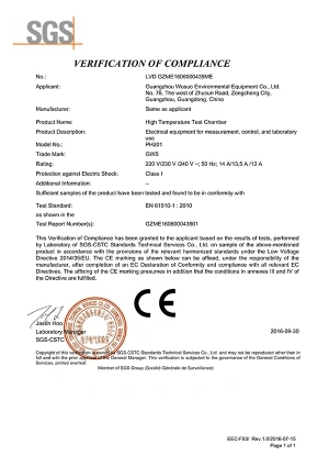 PH201 - Certificado LVD